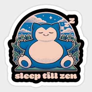 Chubby Anime Zen Monster - Cute Sleep Nap Gift Sticker